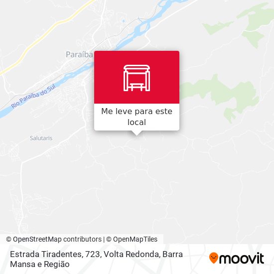 Estrada Tiradentes, 723 mapa