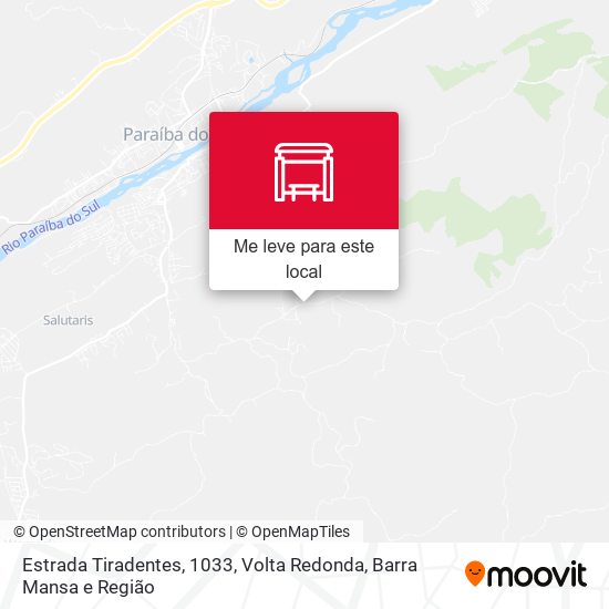 Estrada Tiradentes, 1033 mapa