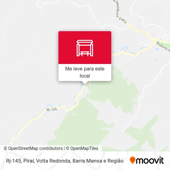 Rj-145, Piraí mapa