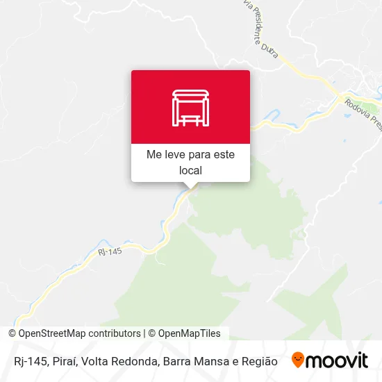 Rj-145, Piraí mapa