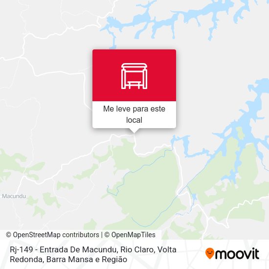 Rj-149 - Entrada De Macundu, Rio Claro mapa