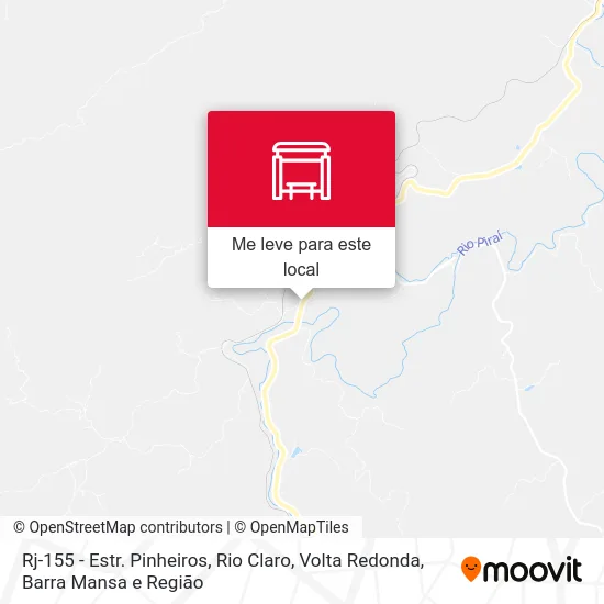 Rj-155 - Estr. Pinheiros, Rio Claro mapa