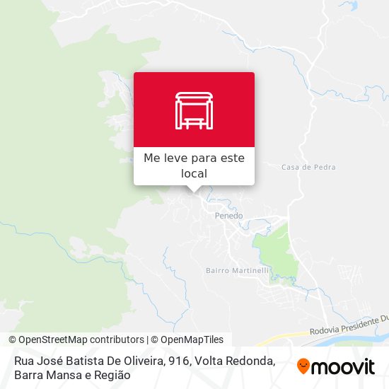 Rua José Batista De Oliveira, 916 mapa