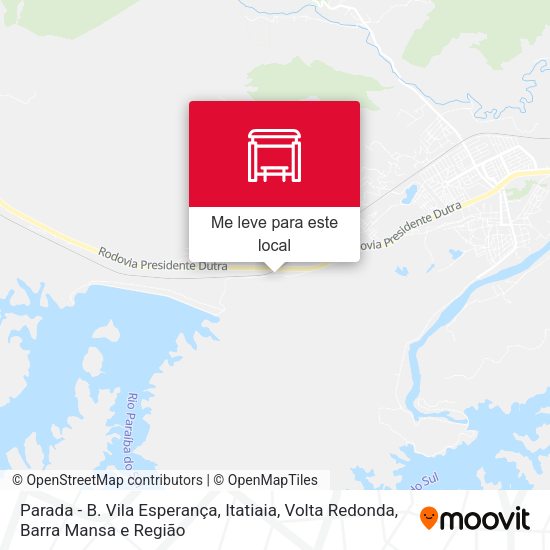 Parada - B. Vila Esperança, Itatiaia mapa