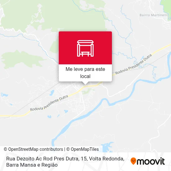 Rua Dezoito Ac Rod Pres Dutra, 15 mapa
