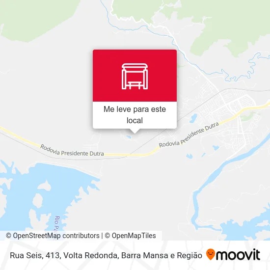 Rua Seis, 413 mapa