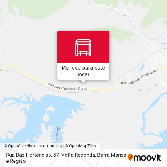 Rua Das Hortências, 57 mapa