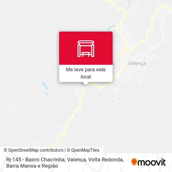 Rj-145 - Bairro Chacrinha, Valença mapa