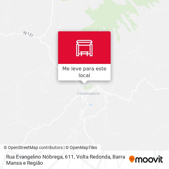 Rua Evangelino Nóbrega, 611 mapa