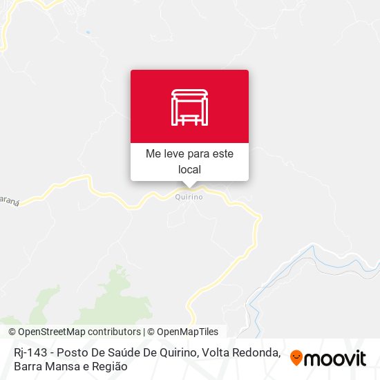 Rj-143 - Posto De Saúde De Quirino mapa