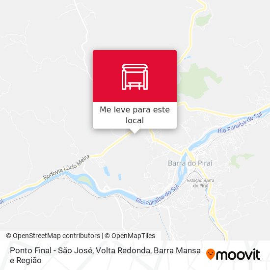 Ponto Final - São José mapa