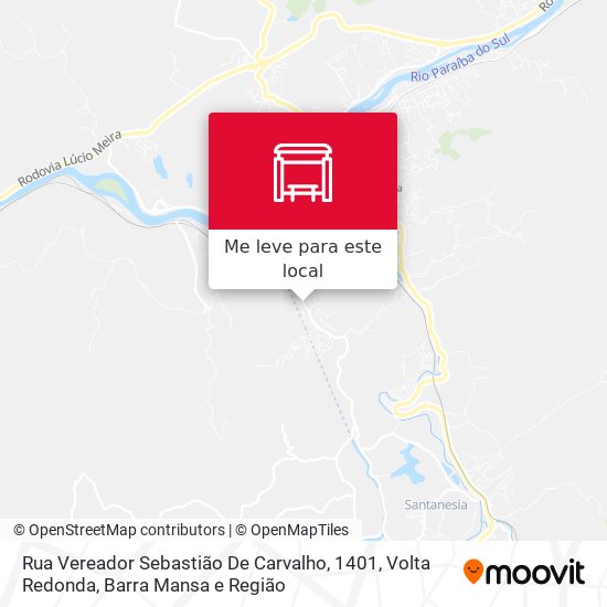 Rua Vereador Sebastião De Carvalho, 1401 mapa