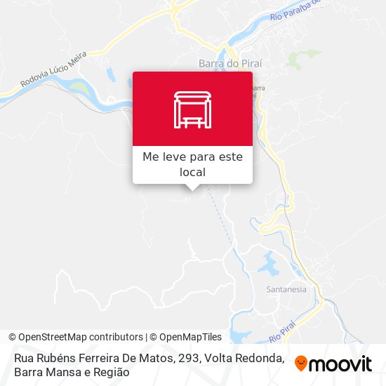 Rua Rubéns Ferreira De Matos, 293 mapa