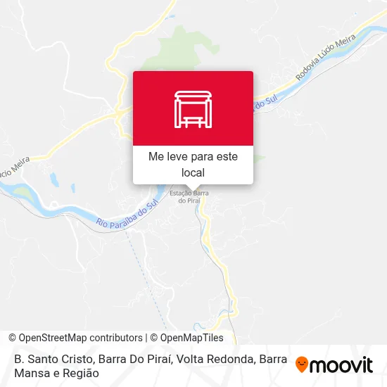 B. Santo Cristo, Barra Do Piraí mapa