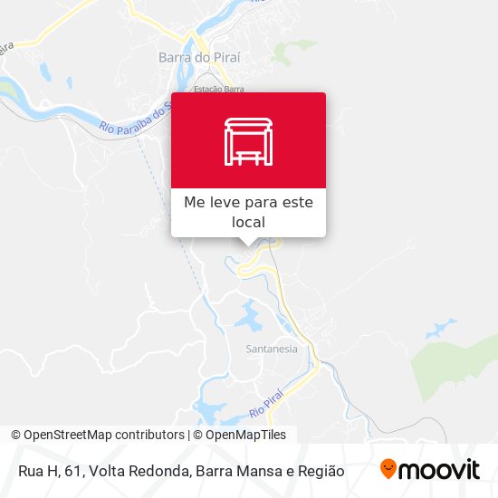 Rua H, 61 mapa