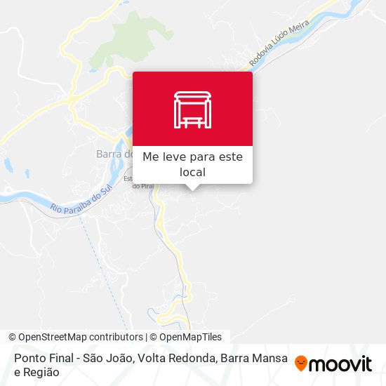 Ponto Final - São João mapa