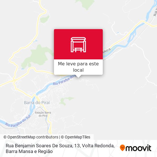 Rua Benjamin Soares De Souza, 13 mapa
