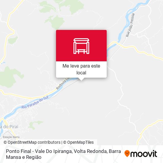 Ponto Final - Vale Do Ipiranga mapa