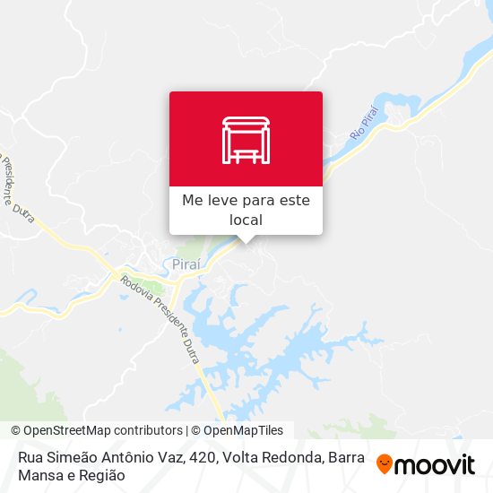 Rua Simeão Antônio Vaz, 420 mapa