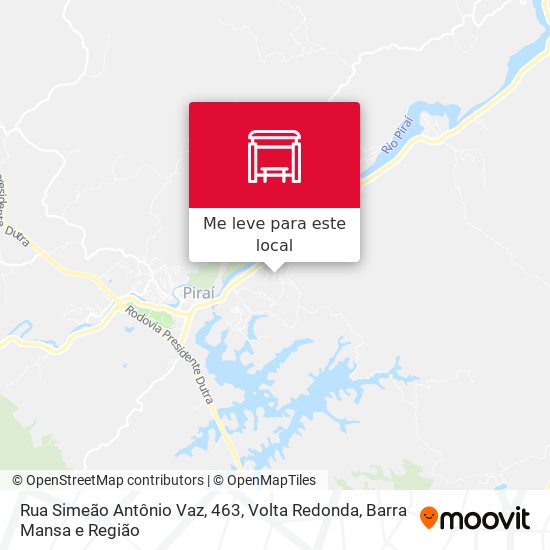 Rua Simeão Antônio Vaz, 463 mapa