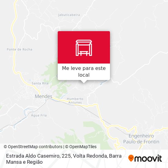 Estrada Aldo Casemiro, 225 mapa