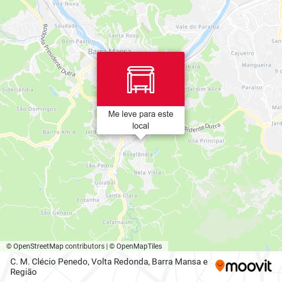 C. M. Clécio Penedo mapa