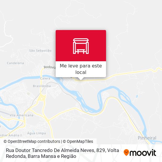 Rua Doutor Tancredo De Almeida Neves, 829 mapa