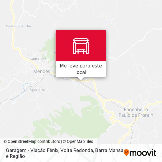 Garagem - Viação Fênix mapa