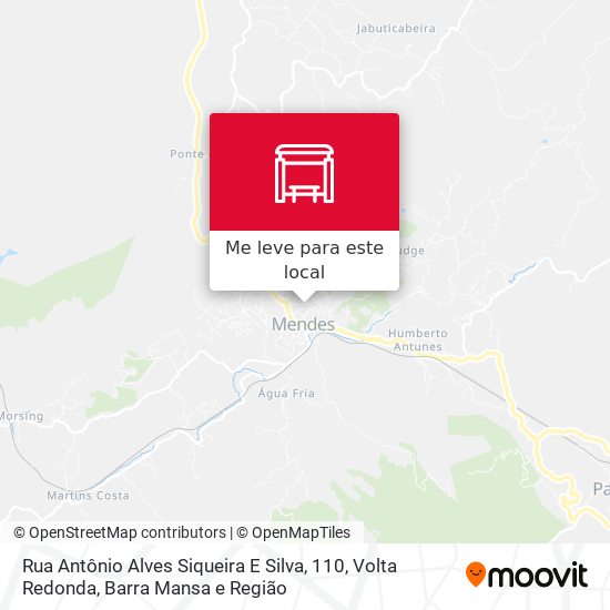 Rua Antônio Alves Siqueira E Silva, 110 mapa