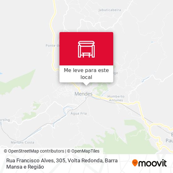 Rua Francisco Alves, 305 mapa