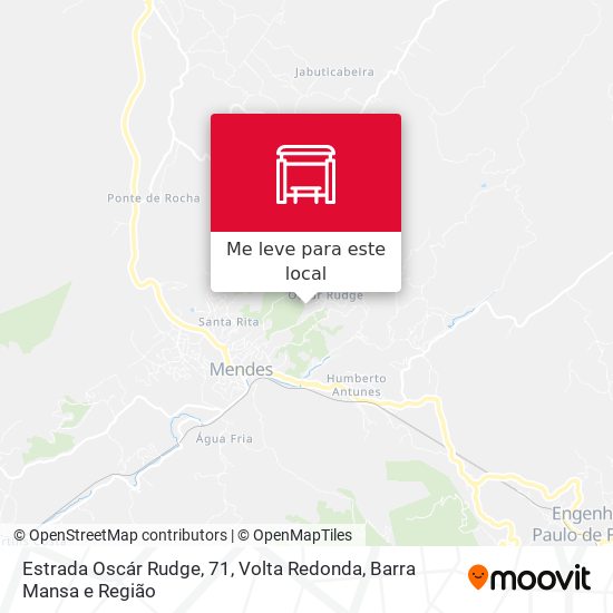Estrada Oscár Rudge, 71 mapa