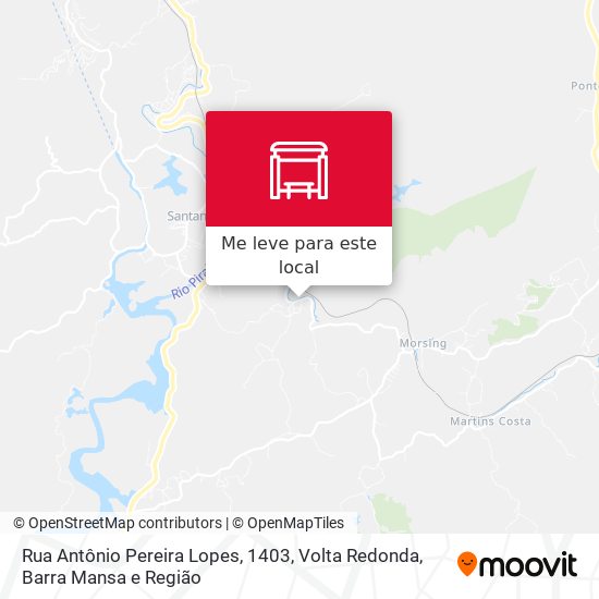 Rua Antônio Pereira Lopes, 1403 mapa