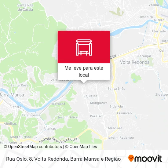 Rua Oslo, 8 mapa