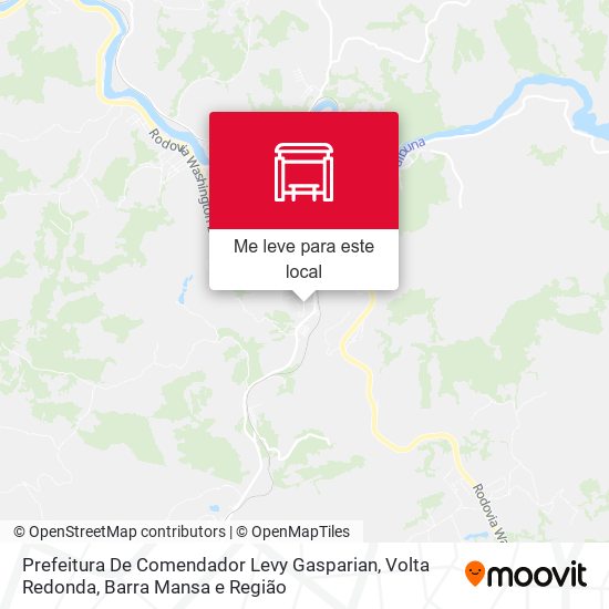 Prefeitura De Comendador Levy Gasparian mapa