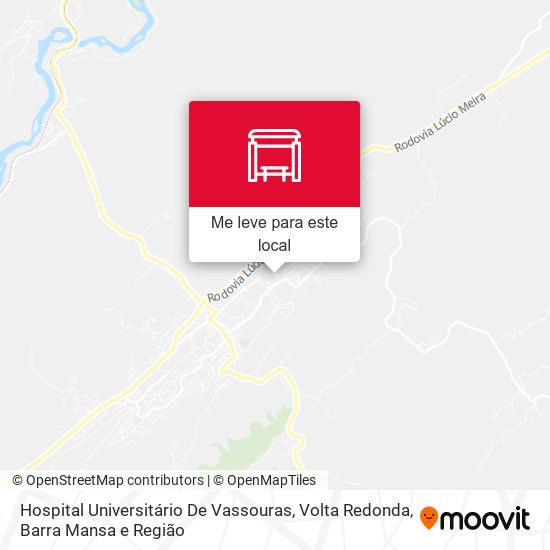 Hospital Universitário De Vassouras mapa