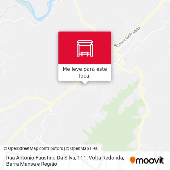 Rua Antônio Faustino Da Silva, 111 mapa