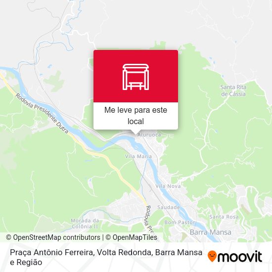 Praça Antônio Ferreira mapa