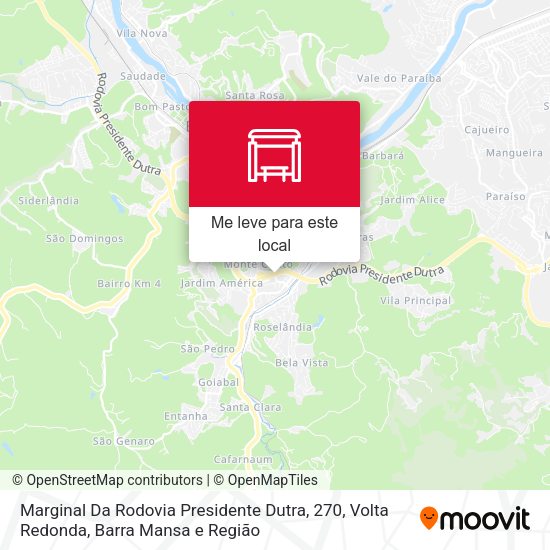 Marginal Da Rodovia Presidente Dutra, 270 mapa