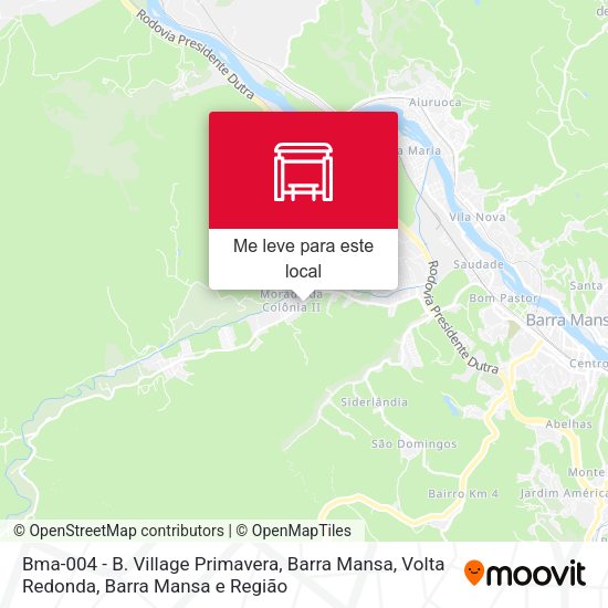 Bma-004 - B. Village Primavera, Barra Mansa mapa