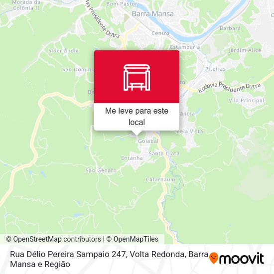 Rua Délio Pereira Sampaio 247 mapa