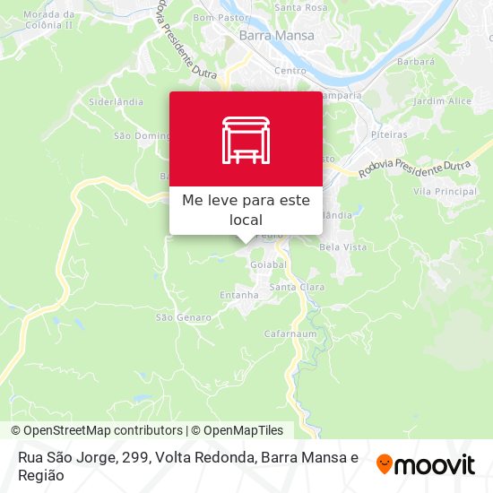 Rua São Jorge, 299 mapa