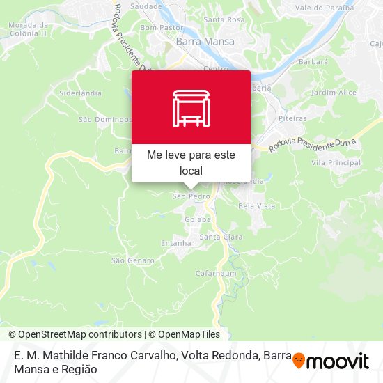 E. M. Mathilde Franco Carvalho mapa