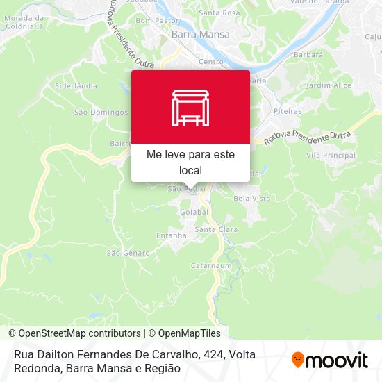 Rua Dailton Fernandes De Carvalho, 424 mapa