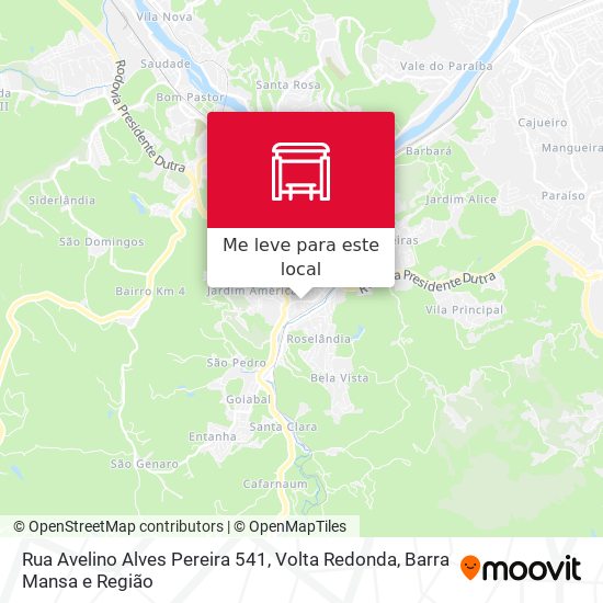 Rua Avelino Alves Pereira 541 mapa