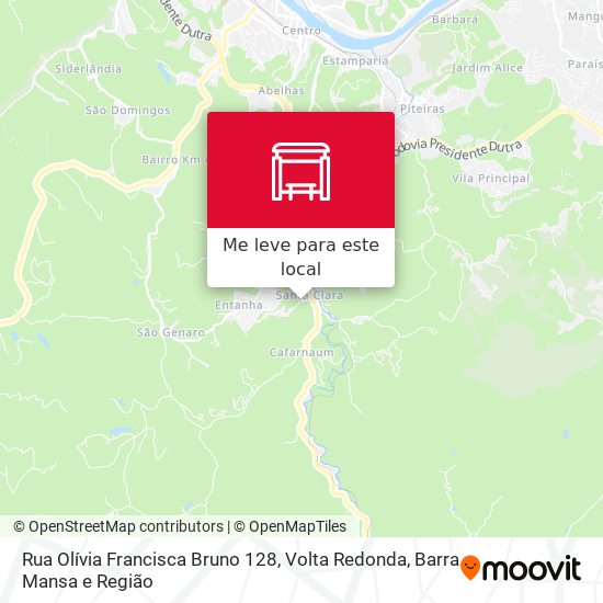Rua Olívia Francisca Bruno 128 mapa