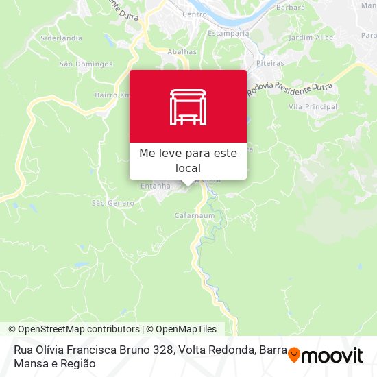 Rua Olívia Francisca Bruno 328 mapa