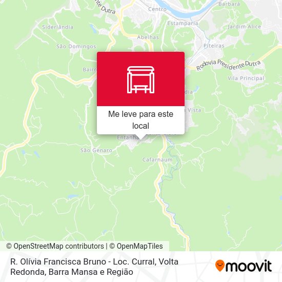R. Olívia Francisca Bruno - Loc. Curral mapa