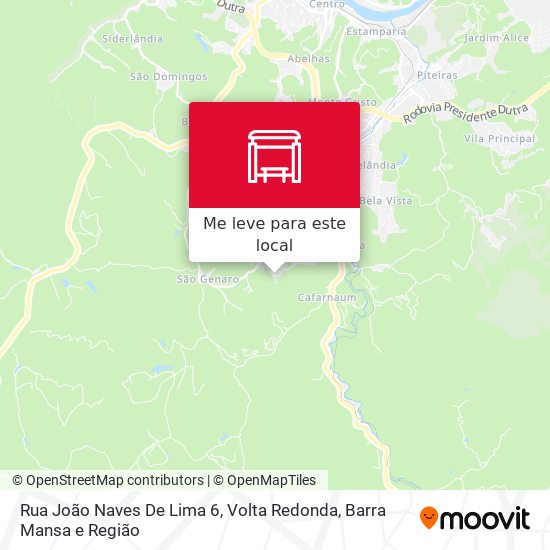 Rua João Naves De Lima 6 mapa