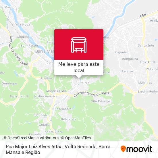 Rua Major Luiz Alves 605a mapa
