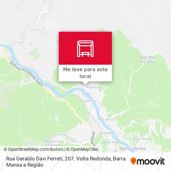 Rua Geraldo Davi Ferreti, 207 mapa